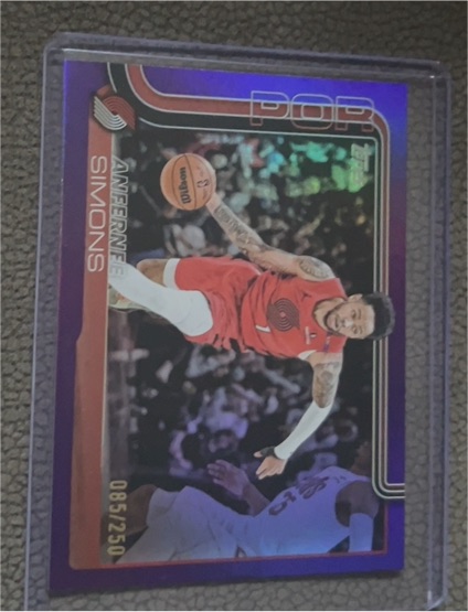2025-26 Topps #123 Anfernee Simons — front