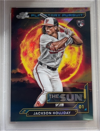 2024 Topps Cosmic Chrome Planetary Pursuit The Sun #PPS-5 Jackson Holliday Rookie — front
