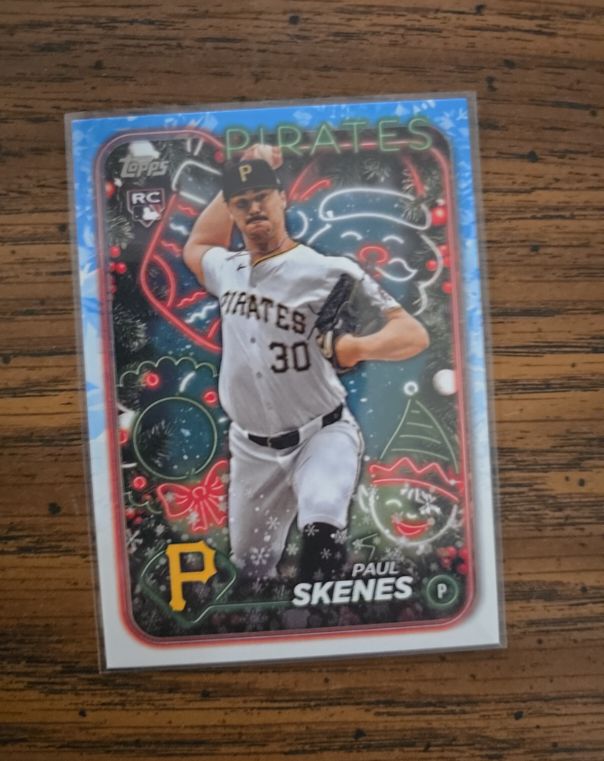 2024 Topps Holiday #H165 Paul Skenes — front