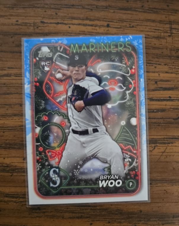 2024 Topps Holiday #H193 Bryan Woo — front