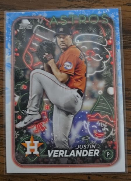 2024 Topps Holiday #H68 Justin Verlander — front