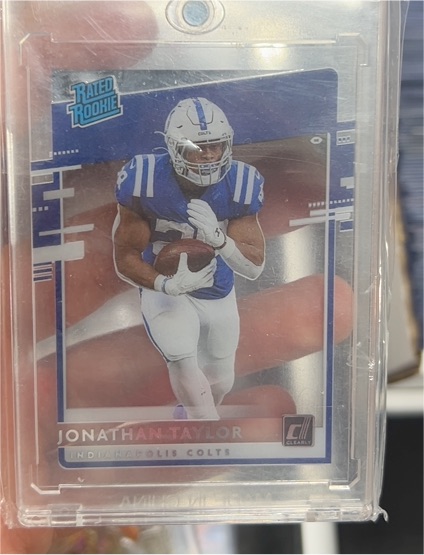 2020 Panini Chronicles Donruss Clearly Rated Rookie #RR-JT Jonathan Taylor — front