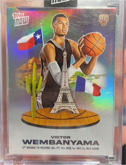 2023-24 Topps Now #VW-4 Victor Wembanyama — front