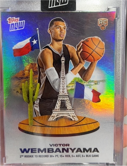 2023-24 Topps Now #VW-4 Victor Wembanyama — front