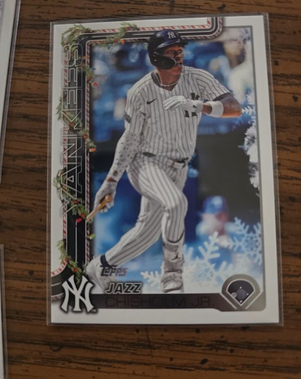 2025 Topps Holiday #H176 Jazz Chisholm Jr. — front