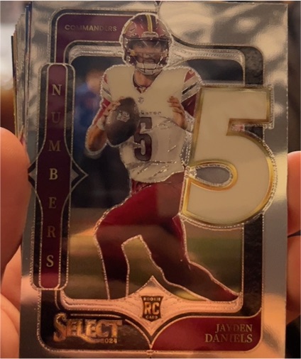 2024 Panini Select Numbers #23 Jayden Daniels — front