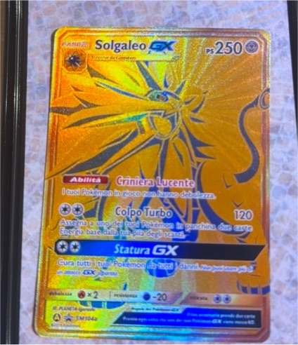 2019 Pokémon TCG Solgaleo GX #SM104a — front