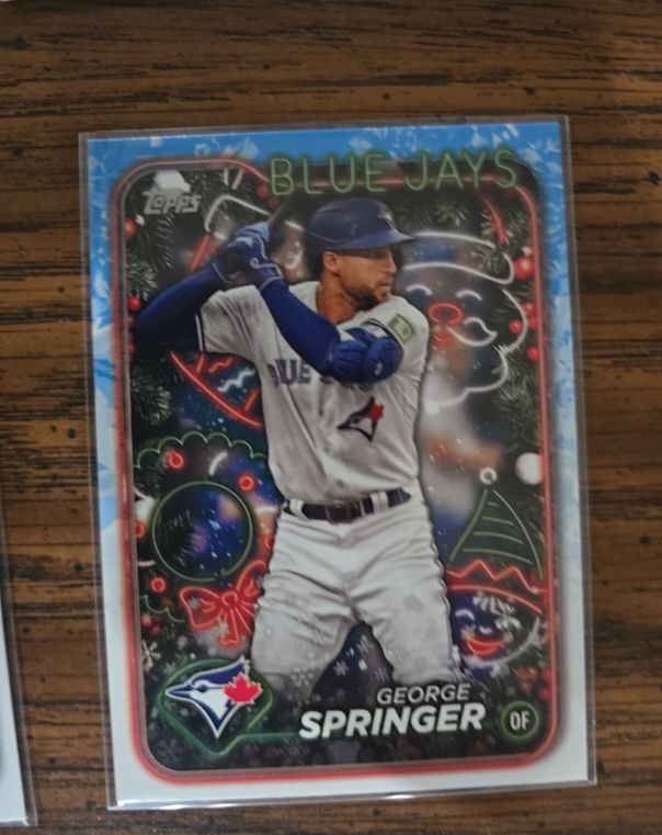 2024 Topps Holiday #H124 George Springer — front