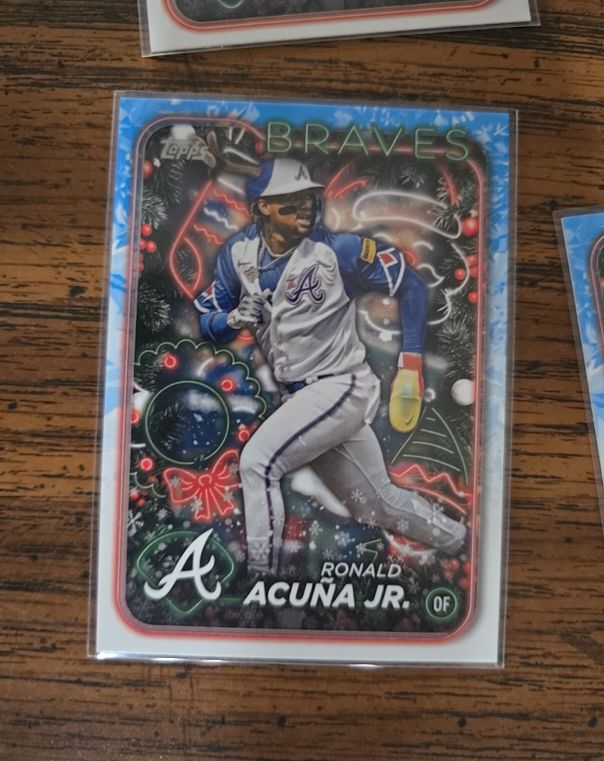 2024 Topps Holiday #H100 Ronald Acuña Jr. — front