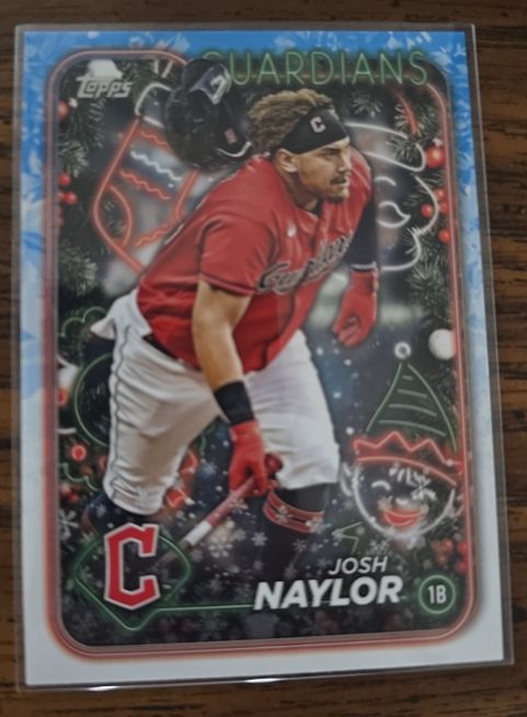 2024 Topps Holiday #H120 Josh Naylor — front