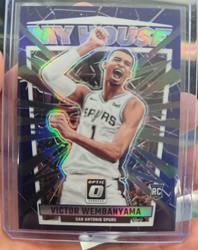 2023-24 Panini Donruss Optic #6 Victor Wembanyama My House Silver Holo Prizm Rookie — front