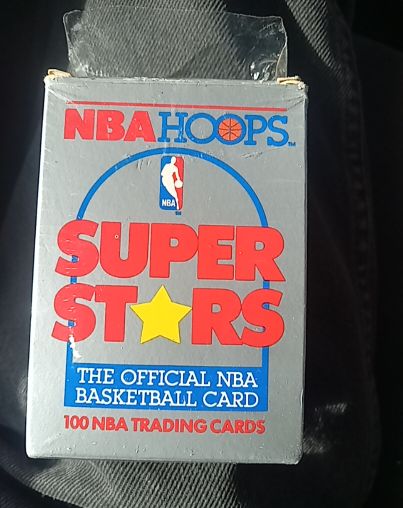 1990 NBA Hoops Super Stars Box Set — front