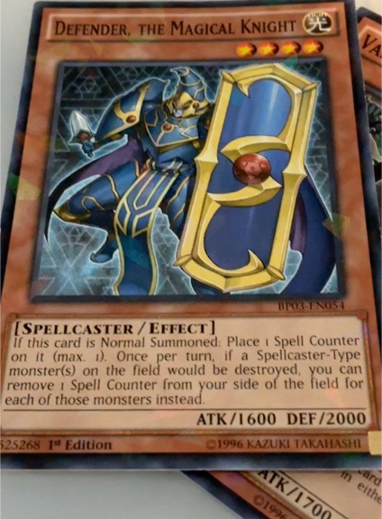 Yu-Gi-Oh! 1996 BP03-EN054 Defender, the Magical Knight — front