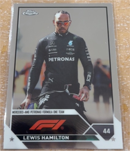 2023 Topps Chrome Formula 1 #44 Lewis Hamilton — front