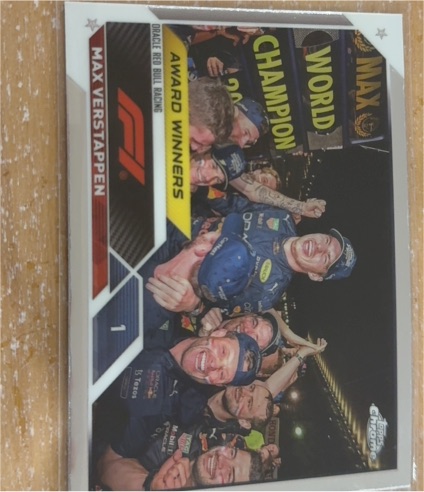 2023 Topps Chrome Formula 1 Award Winners #190 Max Verstappen — front