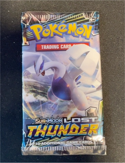 2018 Pokémon Sun & Moon Lost Thunder Booster Pack Lugia — front