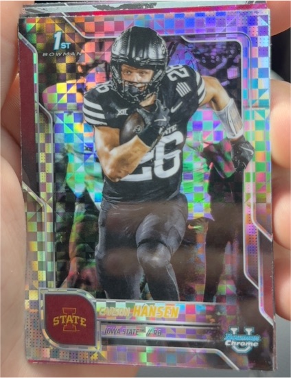 2025 Bowman Chrome University #55 Carson Hansen — front