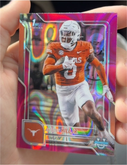 2025 Bowman University Chrome #84 Anthony Hill Jr. — front
