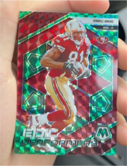 2025 Panini Mosaic Epic Performers #18 Terrell Owens — front