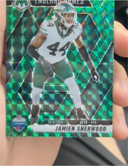 2024 Panini Mosaic England Games Green Mosaic Prizm #44 Jamien Sherwood — front