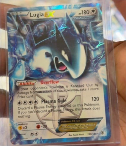 2012 Pokémon Black & White Plasma Storm #108 Lugia EX — front