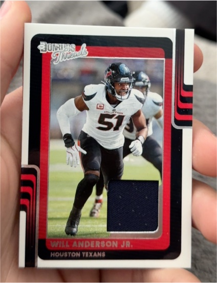 2025 Panini Donruss Threads #DTH-WAJ Will Anderson Jr. — front