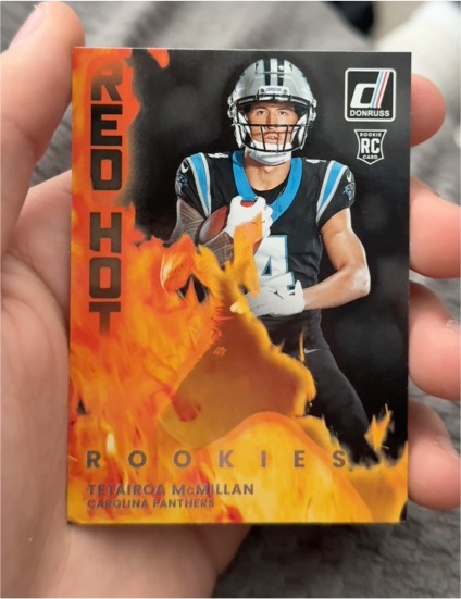 2025 Panini Donruss Red Hot Rookies #RHR-TMC Tetairoa McMillan — front