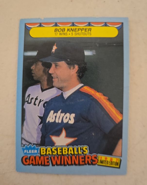 1987 Fleer Baseball's Game Winners #23 Bob Knepper — front