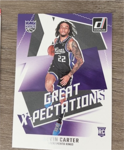 2024-25 Panini Donruss #9 Devin Carter Great X-Pectations — front