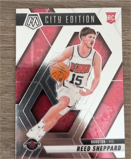 2023 Panini Mosaic City Edition RC #15 Reed Sheppard — front