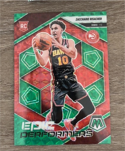2024-25 Panini Mosaic Epic Performers #11 Zaccharie Risacher — front