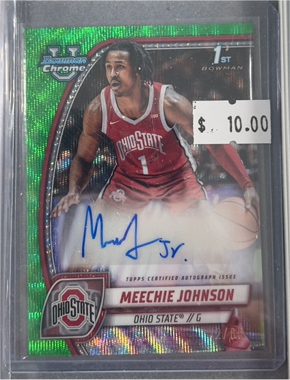 2024 Bowman Chrome University #54 Meechie Johnson Jr. — front