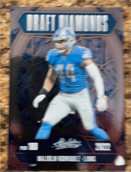 2025 Panini Absolute #DD-MRZ Malcolm Rodriguez Draft Diamonds — front
