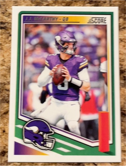 2025 Panini Score #291 J.J. McCarthy — front
