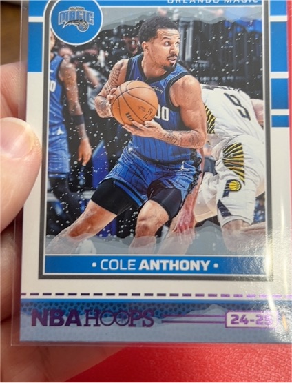 2024-25 Panini NBA Hoops #178 Cole Anthony — front