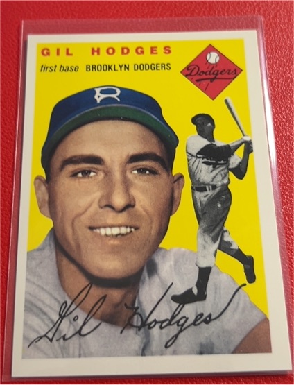 1954 Topps #102 Gil Hodges — front