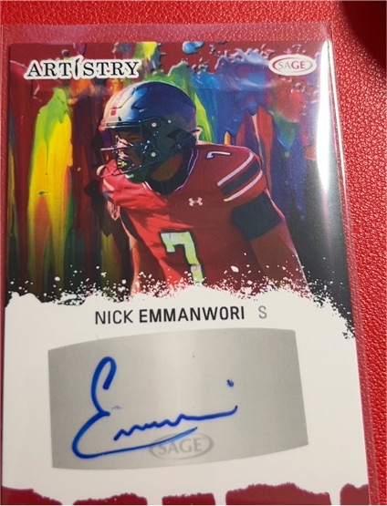 2025 Sage Artistry #ART-NE Nick Emmanwori — front