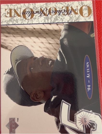 1995 Upper Deck Minor League #9 Michael Jordan One On One — front