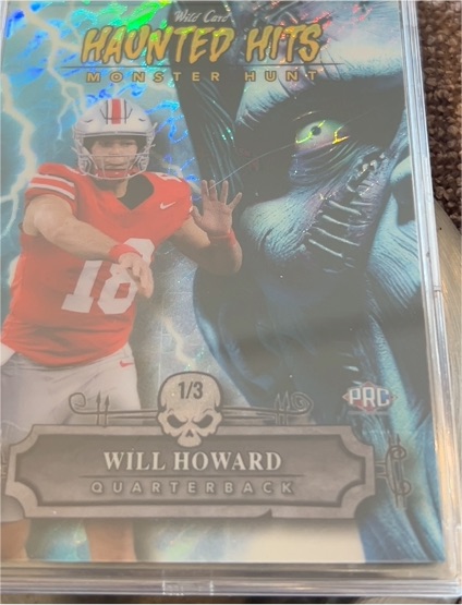 2024 Wild Card Haunted Hits Monster Hunt #HHW-WH Will Howard — front