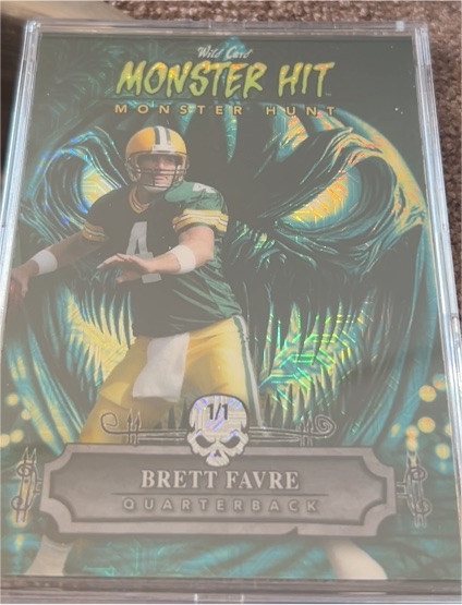 2024 Wild Card Monster Hit Monster Hunt #1/1 Brett Favre — front