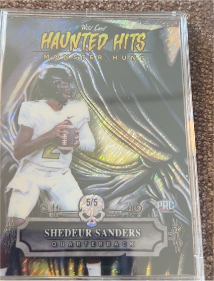 2024 Wild Card Haunted Hits Monster Hunt #5 Shedeur Sanders — front