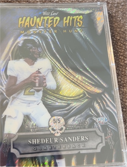 2024 Wild Card Haunted Hits #5 Shedeur Sanders — front