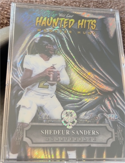 2024 Wild Card Haunted Hits Monster Hunt #5/5 Shedeur Sanders — front