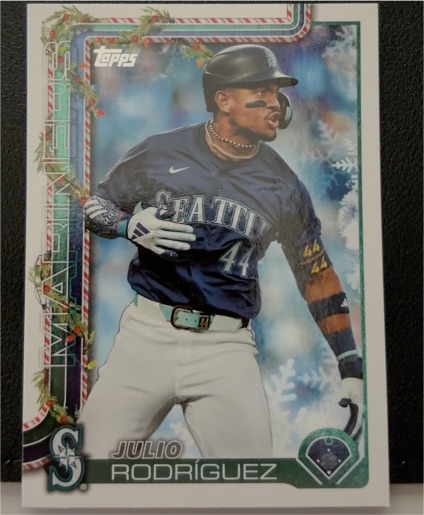 2025 Topps Holiday #H186 Julio Rodríguez — front