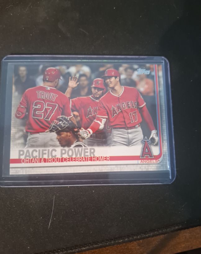 2019 Topps Update Pacific Power #US189 Shohei Ohtani & Mike Trout — front