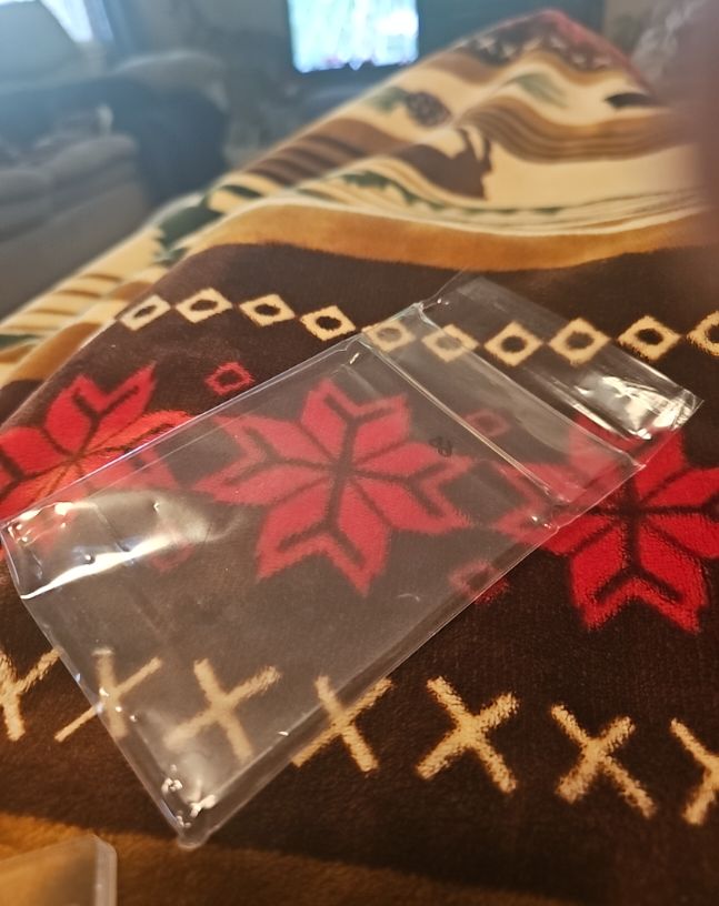 Clear Plastic Card Sleeve Toploader — front