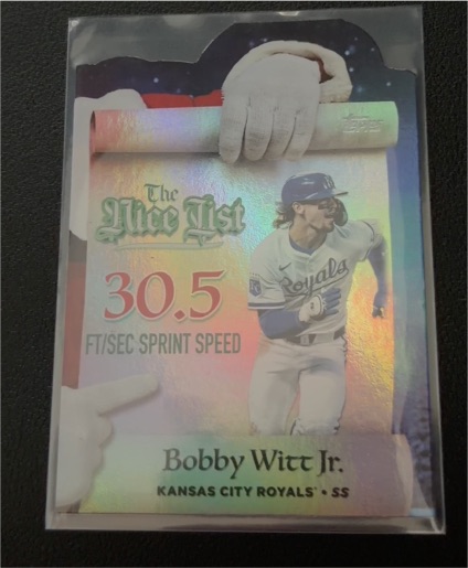 2025 Topps Holiday #MNL-21 Bobby Witt Jr. Making The Nice List — front