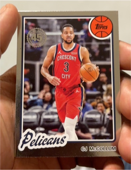 2025-26 Topps 1980-81 Topps Basketball #80BK-40 CJ McCollum — front