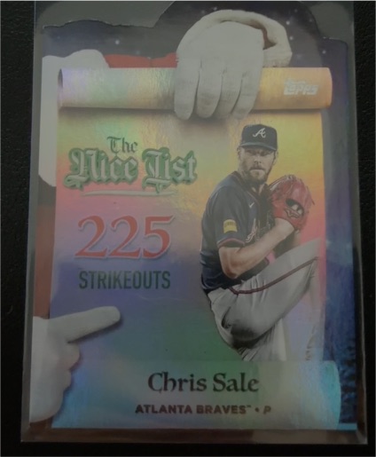 2025 Topps Holiday #MNL-12 Chris Sale — front