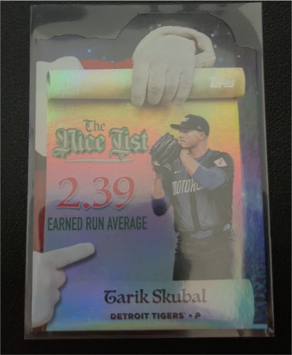 2025 Topps Holiday #MNL-14 Tarik Skubal Making The Nice List — front